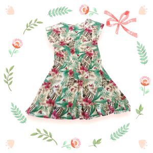 KYLY Girls Tropical Flower Print Dress LOVELY Sz 8